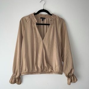 Banana Republic Long Sleeve Satin Blouse S